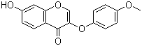 structure of CAS# 137987-99-6, 7-羟基-3-(4-甲氧基苯氧基)苯并吡喃-4-酮