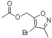 structure of CAS# 1380089-33-7, (4-溴-3-甲基异恶唑-5-基)甲基乙酸酯