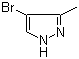 structure of CAS# 13808-64-5, 4-Bromo-3-methylpyrazole