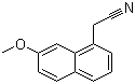 structure of CAS# 138113-08-3, 2-(7-甲氧基萘-1-基)乙腈