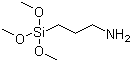 structure of CAS# 13822-56-5, 3-Aminopropyltrimethoxysilane