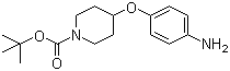 structure of CAS# 138227-63-1, tert-Butyl 4-(4-aminophenoxy)-1-piperidinecarboxylate