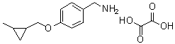 CAS # 1383132-97-5, 4-[(2-Methylcyclopropyl)methoxy]benzenemethanamine ethanedioate (1:1)