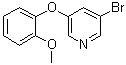 CAS # 1383133-85-4, 3-Bromo-5-(2-methoxyphenoxy)pyridine
