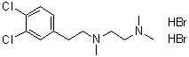 structure of CAS# 138356-21-5, N-[2-(3,4-二氯苯基)乙基]-N,N',N'-三甲基-1,2-乙二胺二氢溴酸盐