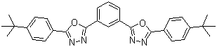 structure of CAS# 138372-67-5, 2,2'-(1,3-苯基)二[5-(4-叔丁基苯基)-1,3,4-恶二唑]