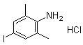 structure of CAS# 138385-59-8, 4-Iodo-2,6-dimethylbenzenamine hydrochloride