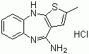 CAS # 138564-60-0, 4-Amino-2-methyl-10H-thiene[2,3-b][1,5]benzodiazepine hydrochloride