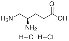 structure of CAS# 138661-27-5, (4R)-4,5-Diaminopentanoic acid dihydrochloride