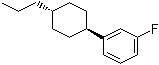 structure of CAS# 138679-81-9, 1-(反式-4-丙基环己基)-3-氟苯