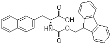 structure of CAS# 138774-94-4, Fmoc-3-(2-萘基)-D-丙氨酸