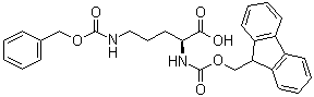 structure of CAS# 138775-07-2, N2-[芴甲氧羰基]-N5-[苄氧羰基]-L-鸟氨酸