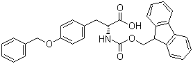 structure of CAS# 138775-48-1, N-[(9H-芴-9-基甲氧基)羰基]-O-(苯基甲基)-D-酪氨酸