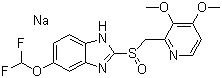 structure of CAS# 138786-67-1, 泮托拉唑钠
