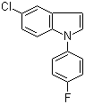 structure of CAS# 138900-22-8, 5-氯-1-(4-氟苯基)-1H-吲哚