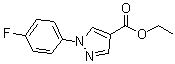structure of CAS# 138907-73-0, 1-(4-氟苯基)-1H-吡唑-4-羧酸乙酯