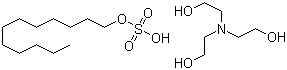 structure of CAS# 139-96-8, Triethanolamine lauryl sulfate