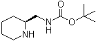 structure of CAS# 139004-93-6, ((2S)-哌啶-2-基甲基)氨基甲酸叔丁酯
