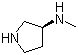 structure of CAS# 139015-32-0, (3S)-(-)-3-(甲氨基)吡咯烷
