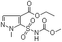 CAS # 139093-37-1, N-(Methoxycarbonyl)-4-(ethoxycarbonyl)-1-methylpyrazole-5-sulfonamide, 5-[[(Methoxycarbonyl)amino]sulfonyl]-1-methyl-1H-pyrazole-4-carboxylic acid ethyl ester