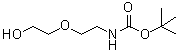 structure of CAS# 139115-91-6, [2-(2-Hydroxy-ethoxy)-ethyl]-carbamic acid tert-butyl ester