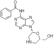 CAS 登录号：139290-78-1, (2R-顺式)-N-[9-[6-(羟基甲基)-2-吗啉基]-9H-嘌呤-6-基]苯甲酰胺