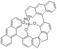 structure of CAS# 1393527-23-5, Phosphoric acid 6,6'-di(9-anthryl)-1,1'-spirobiindan-7,7'-diyl ester
