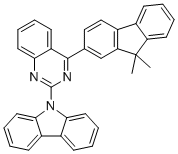 structure of CAS# 1394834-50-4, 9-(4-(9,9-二甲基-9H-芴-2-基)喹唑啉-2-基)-9H-咔唑