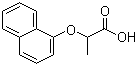 structure of CAS# 13949-67-2, 2-(1-萘氧基)丙酸