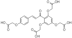 CAS # 1395088-14-8, 2,2',2''-[[2-[(2E)-3-[4-(Carboxymethoxy)phenyl]-1-oxo-2-propen-1-yl]-1,3,5-benzenetriyl]tris(oxy)]trisacetic acid