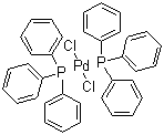 structure of CAS# 13965-03-2, Bis(triphenylphosphine)palladium(II) chloride