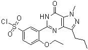 structure of CAS# 139756-22-2, 5-(5-氯磺酰基-2-乙氧基苯基)-1-甲基-3-丙基-1,6-二氢-7H-吡唑并[4,3-d]嘧啶-7-酮
