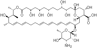 structure of CAS# 1400-61-9, Nystatin