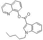 structure of CAS# 1400742-17-7, 1-戊基-1H-吲哚-3-羧酸 8-喹啉基酯