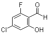 structure of CAS# 1401251-45-3, 4-Chloro-2-fluoro-6-hydroxybenzaldehyde