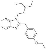 CAS # 14030-76-3, Etodesnitazene, 2-[2-[(4-ethoxyphenyl)methyl]benzimidazol-1-yl]-N,N-diethylethanamine