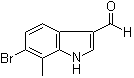 CAS # 1403579-58-7, 6-Bromo-7-methyl-1H-indole-3-carboxaldehyde