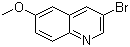 structure of CAS# 14036-96-5, 3-溴-6-甲氧基喹啉