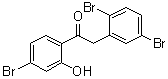 structure of CAS# 1403991-85-4, 1-(4-溴-2-羟基苯基)-2-(2,5-二溴苯基)乙酮