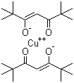 structure of CAS# 14040-05-2, 双(2,2,6,6-四甲基-3,5-庚二酮酸)铜