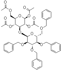 CAS 登录号：140420-82-2, 3-O-[2,3,4,6-四-O-(苯基甲基)-alpha-D-吡喃葡萄糖基]-beta-D-吡喃葡萄糖四乙酸酯