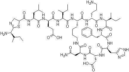 structure of CAS# 1405-87-4, Bacitracin
