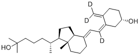 structure of CAS# 140710-94-7, 骨化二醇-d3