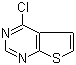 structure of CAS# 14080-59-2, 4-Chlorothieno[2,3-d]pyrimidine