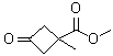 structure of CAS# 1408075-88-6, 1-Methyl-3-oxocyclobutanecarboxylic acid methyl ester