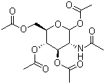 structure of CAS# 14086-90-9, 2-乙酰氨基-1,3,4,6-O-四乙酰基-2-脱氧-alpha-D-吡喃葡萄糖