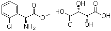 structure of CAS# 141109-15-1, (alphaS)-alpha-Amino-2-chloro-benzeneacetic acid methyl ester (2R,3R)-2,3-dihydroxybutanedioate