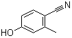 structure of CAS# 14143-26-1, 4-Hydroxy-2-methylbenzonitrile