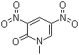 structure of CAS# 14150-94-8, 1-甲基-3,5-二硝基-1H-吡啶-2-酮