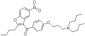 structure of CAS# 141645-23-0, (2-丁基-5-硝基-3-苯并呋喃基)[4-[3-(二丁基氨基)丙氧基]苯基]甲酮
